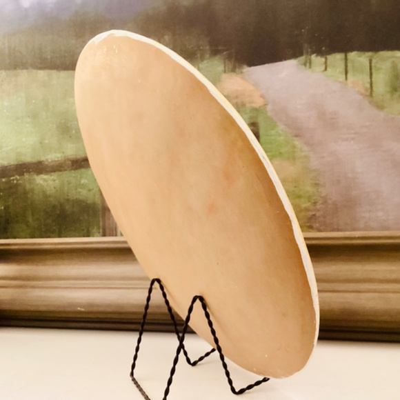 Mestizo Folk Art Tonala Mexican Hand painted Platter Florals Bird Ixtapa 1987 - Picture 12 of 14